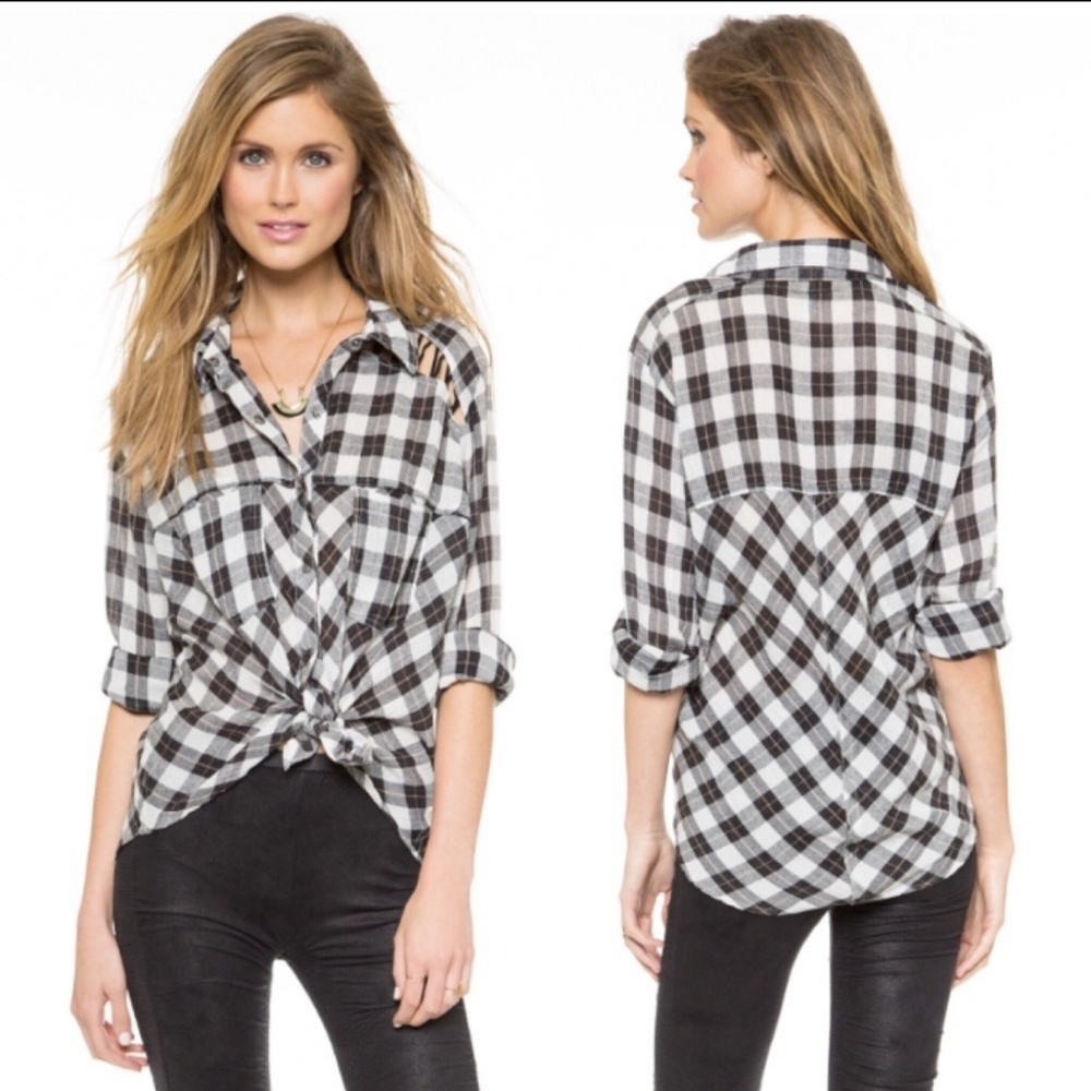 Free People Gauzy Button Down Shirt Large 😍